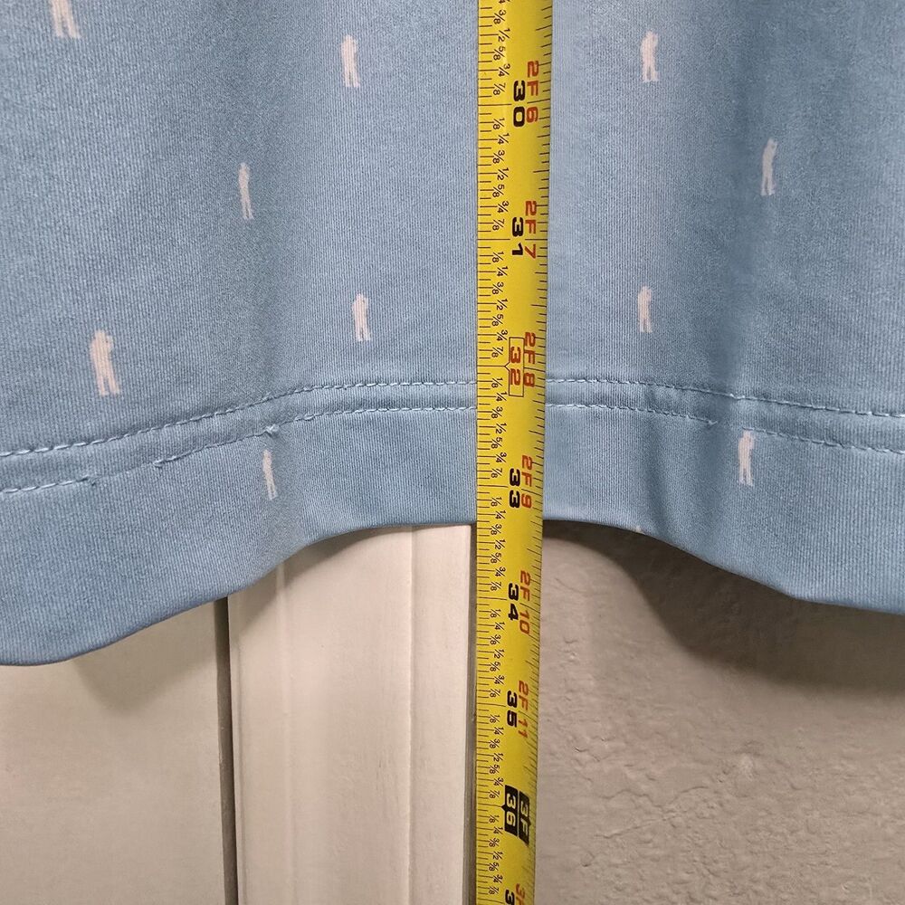 USAG Men's Blue Polyester/Spandex Short Sleeve Golf Polo Shirt XL - Picture 5 of 5